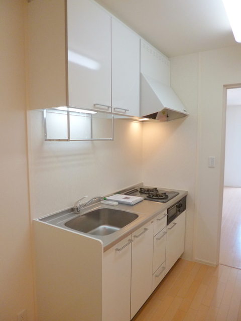 キッチン　ガス２口グリル付きシステムキッチン