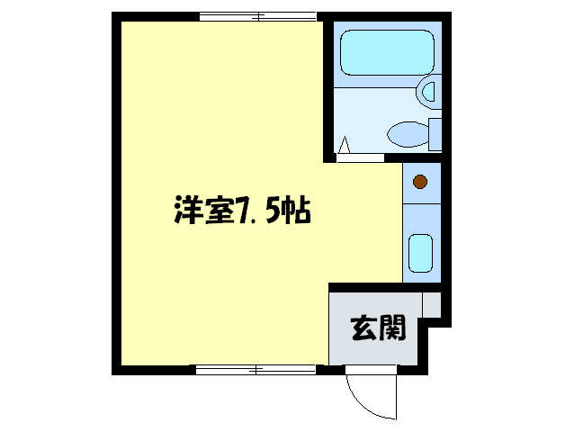 栗生ハイツの間取り写真