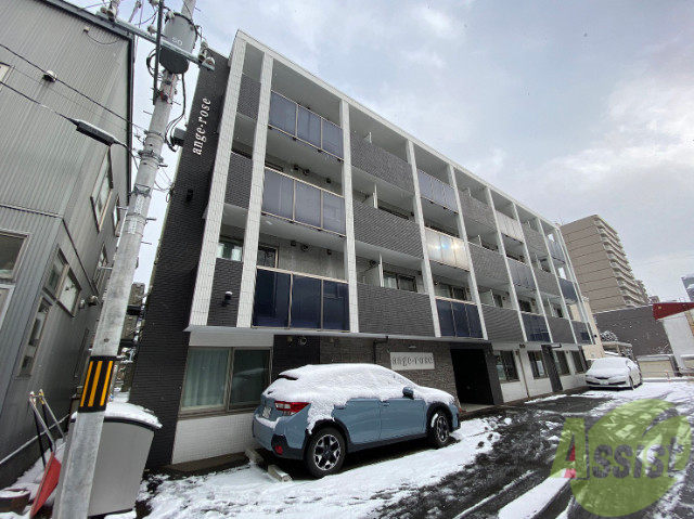 建物外観　札幌市中央区南４条西「アンジュ・ロゼ」