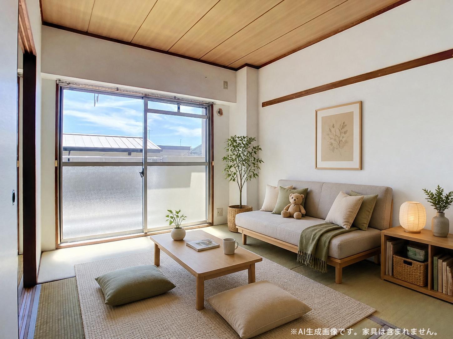 新下関マンションの居間写真