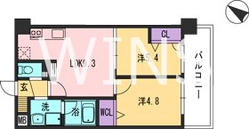 地下鉄空港線 東比恵駅 徒歩14分 10階建 築18年の間取り写真