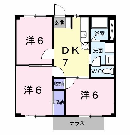 ニューシティノナカIIIの間取り写真