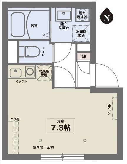 COCOFLAT東中野の間取り写真