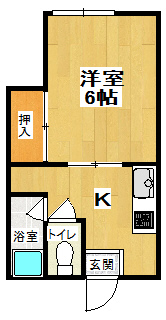 堺町ハイツの間取り