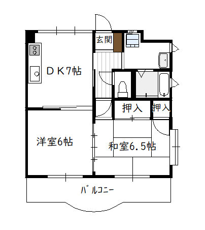 レジデンス蓮ケ池の間取り