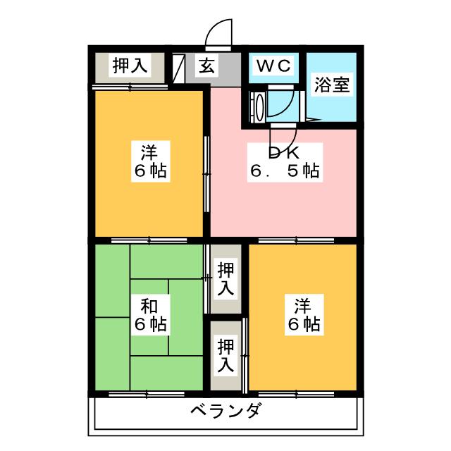 シティーハイツモリーの間取り