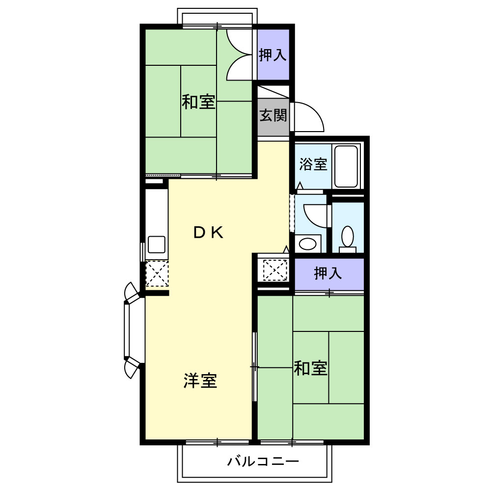 セジュールJUNの間取り