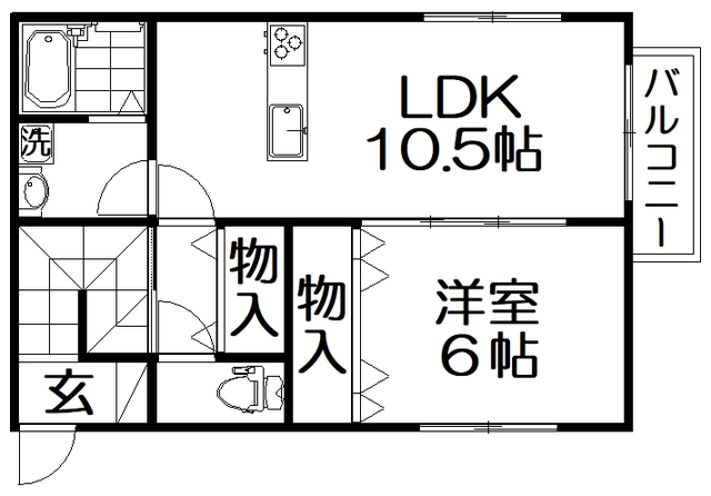 S-CUBE甲斐田の間取り