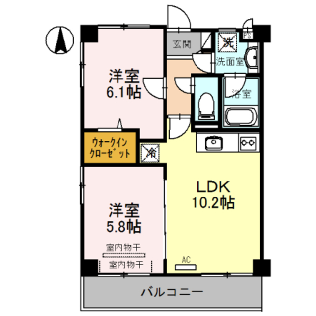 エステート高砂の間取り