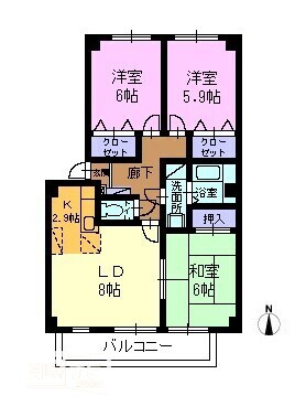 フォブールサウスの間取り