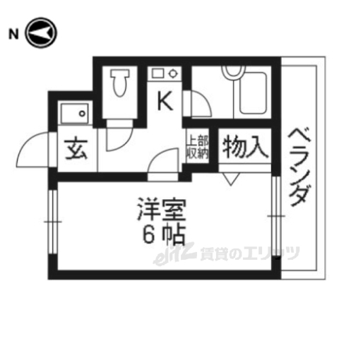 乙訓郡大山崎町字大山崎のマンションの間取り