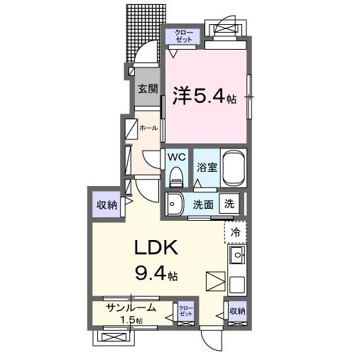 椿の間取り