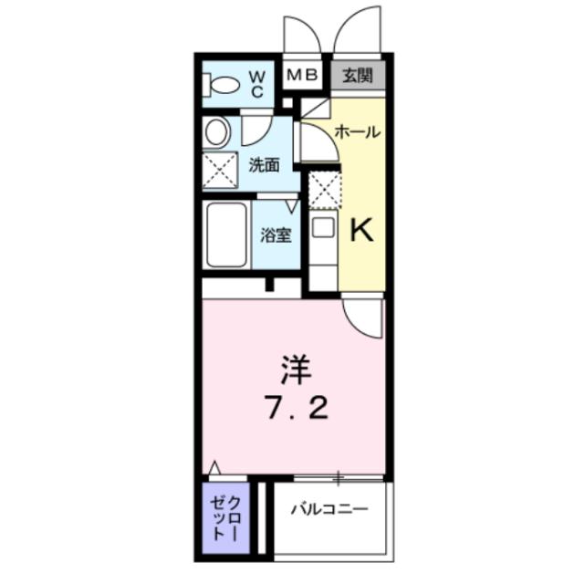 姫路市阿保のマンションの間取り