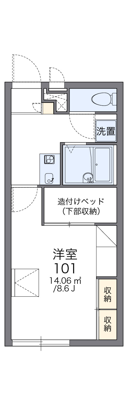 レオパレスHighBridgeの間取り