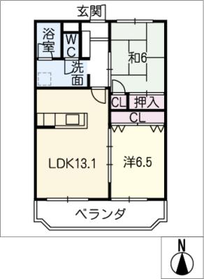 三城ハピネスの間取り