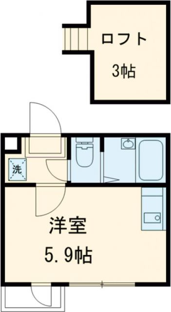 足立区扇のアパートの間取り