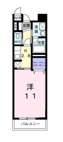 ボヌール　ドゥの間取り