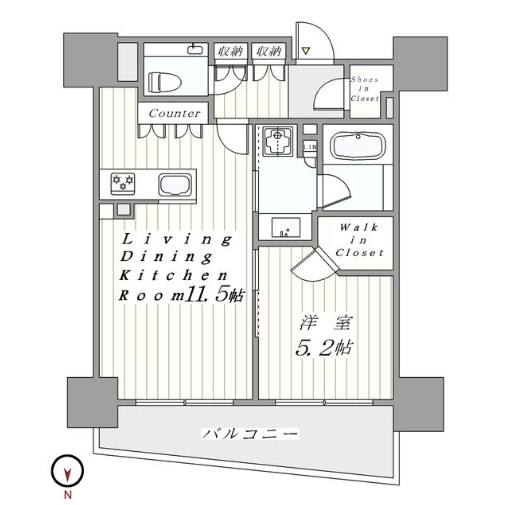 ルネ神田和泉町の間取り