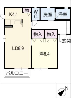 コンフォールハイツ瀬戸　Ｅ棟の間取り