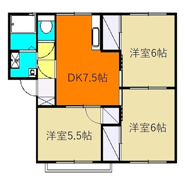 高橋コーポの間取り