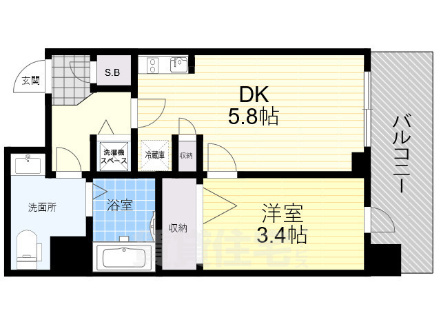 PHOENIX北堀江の間取り