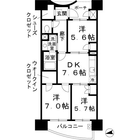 ロイヤルパークスなんばの間取り