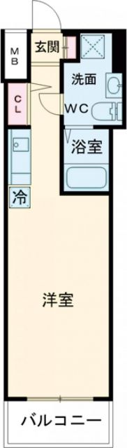 堺市堺区少林寺町西のマンションの間取り