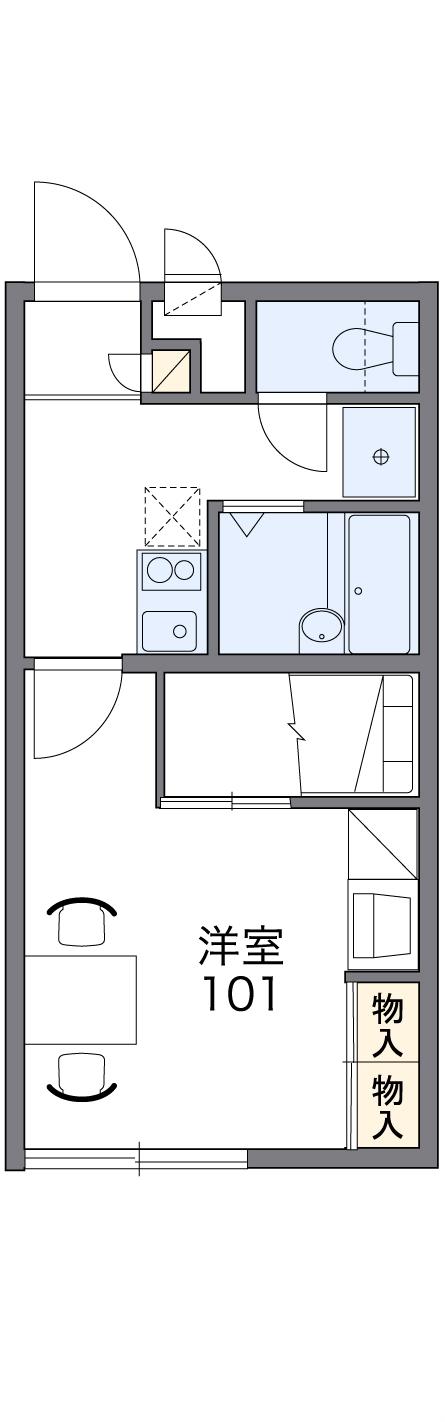 レオパレス四ツ葉IIの間取り