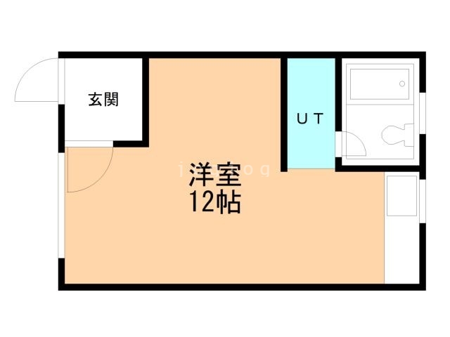 旭川市春光台二条のアパートの間取り