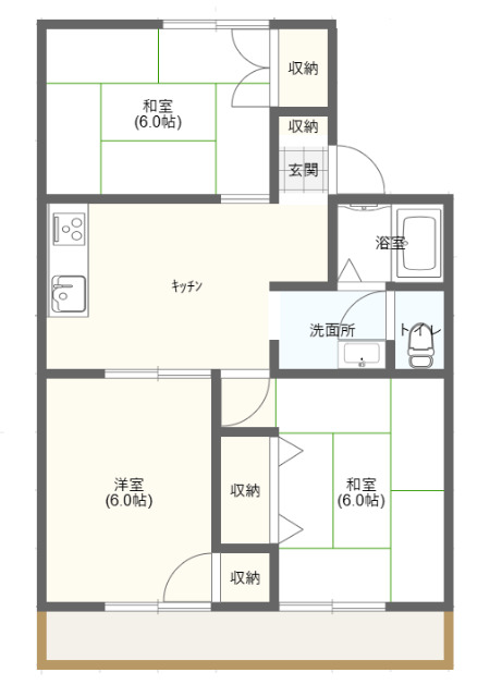 セジュール木もれ陽の間取り