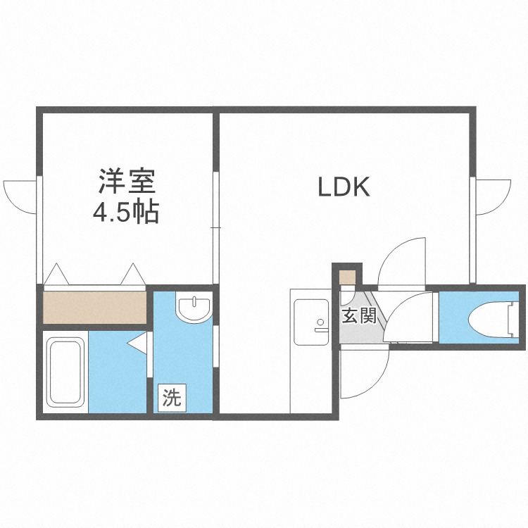 ヴィラージュ空港通の間取り