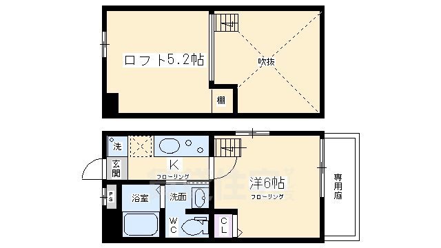 ロフティ京都西陣の間取り