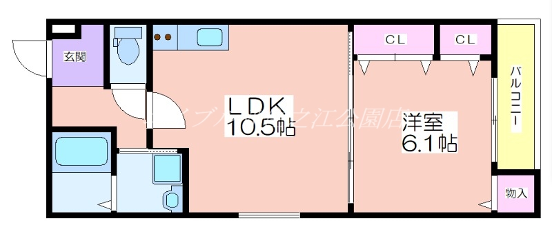 フジパレス粉浜の間取り