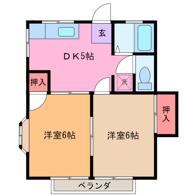 ベルフラットの間取り