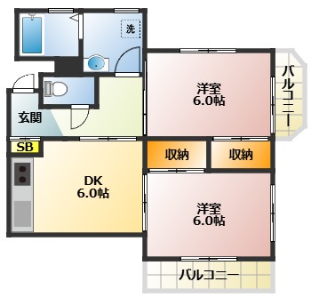 サニーライフ若木の間取り