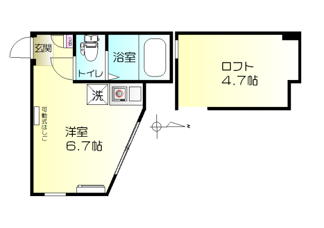 ユナイト伊勢佐木町ブルースターの間取り