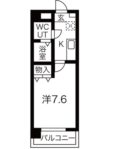 名古屋市千種区城木町のマンションの間取り