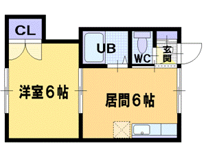 シャレード藤Ｆの間取り