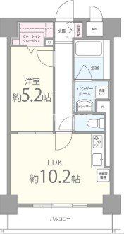 東大阪市横沼町のマンションの間取り