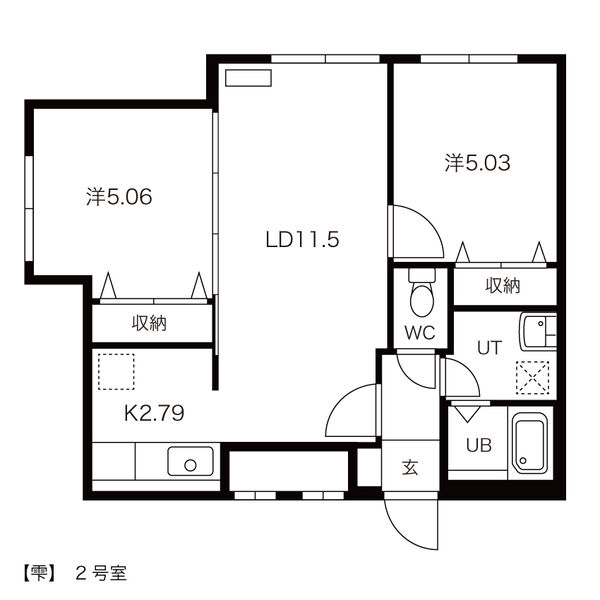 雫の間取り