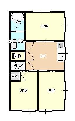 山形市緑町のアパートの間取り