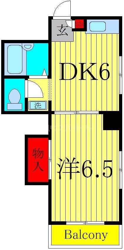 葛飾区亀有のアパートの間取り