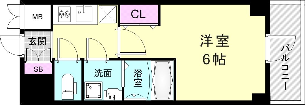 エスリード神戸グランドールの間取り