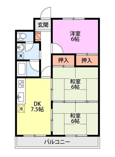 リバティプラザ新大駅前の間取り