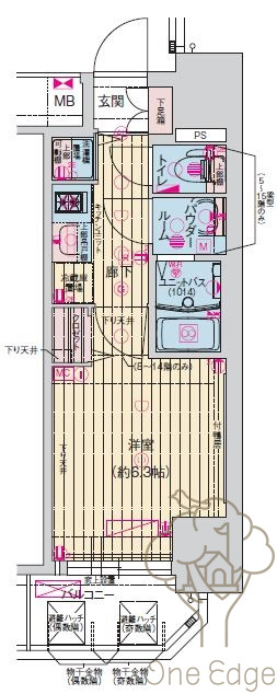 プレサンス扇町駅前の間取り