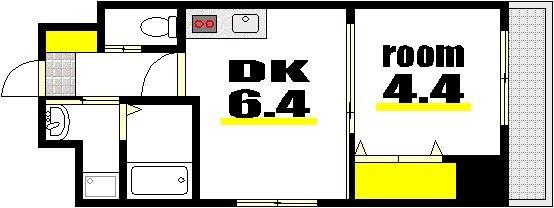 広島市中区竹屋町のマンションの間取り