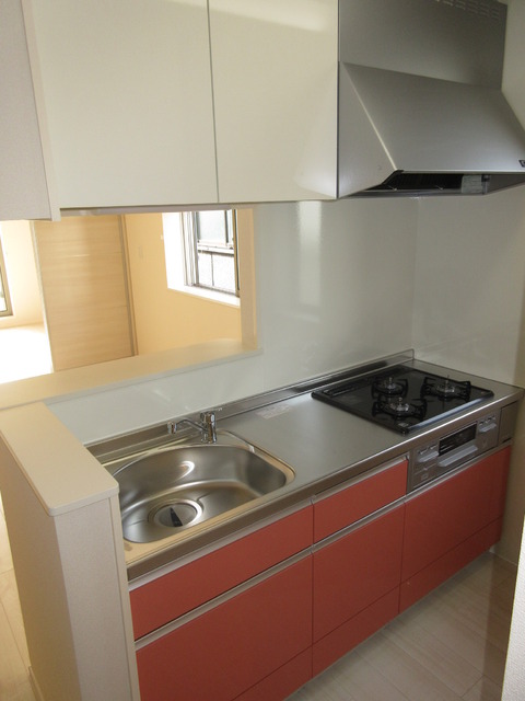 キッチン　★グリル付システムＫガス３口★