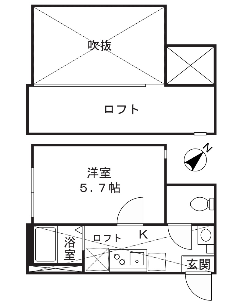 アザーレ・パッシオ中野島の間取り