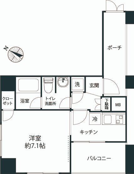 パレステュディオ飯田橋の間取り