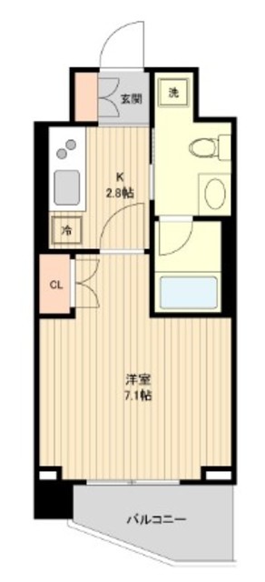 世田谷区奥沢のマンションの間取り